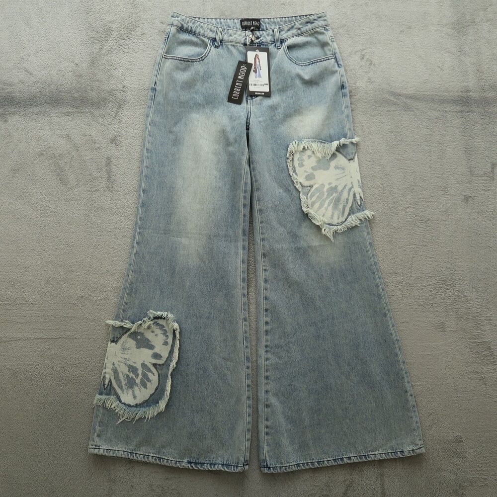 Current Mood Jeans Women's Size XL High-Rise Muse Wide-Leg Denim 33" Inseam NWT